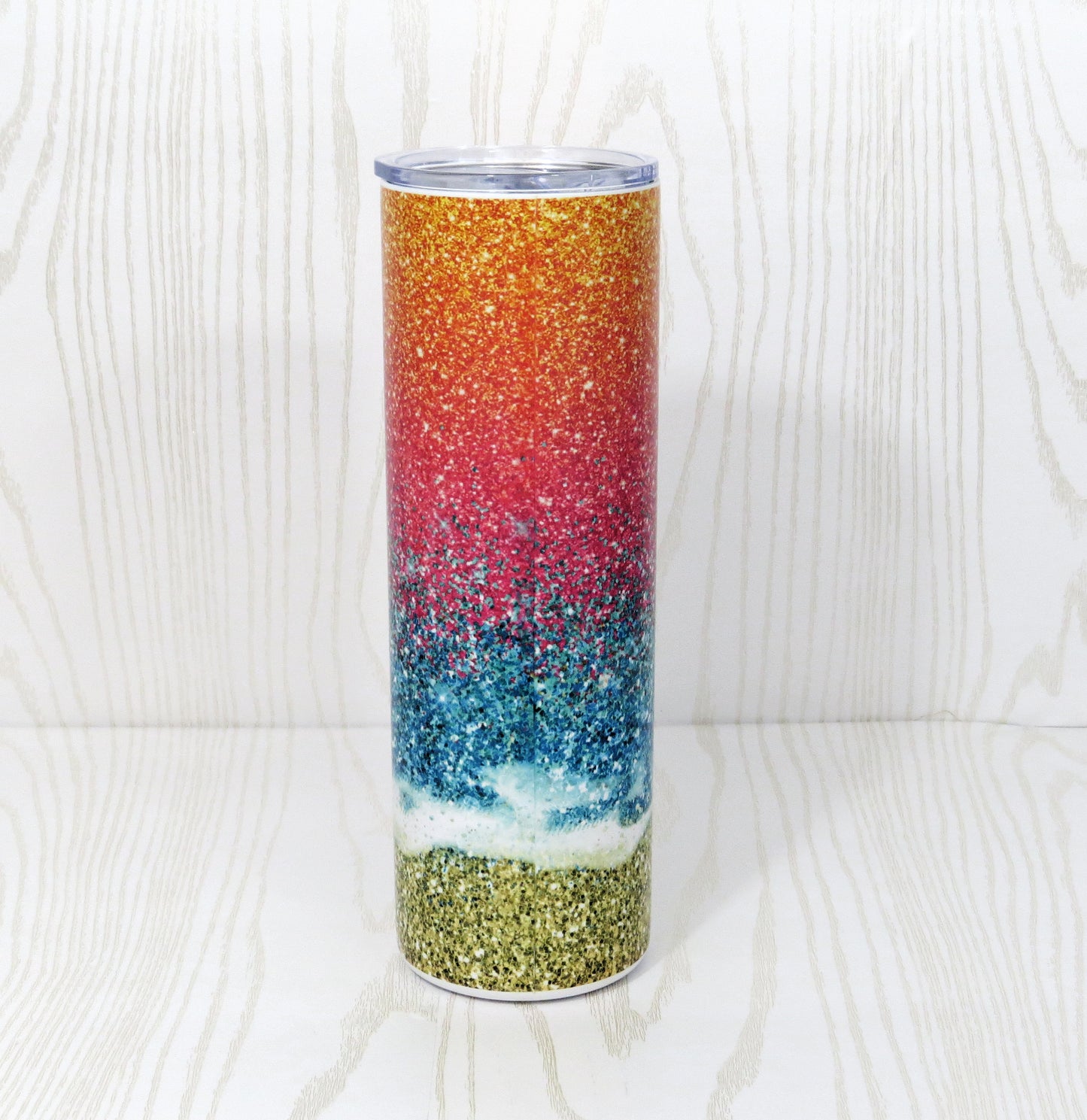 Sunrise Sunburn Sunset Repeat Ombre Sand Beach Waves 20 Oz Tumbler - Girls Weekend Trip Stainless Steel Double Walled Insulated Cup