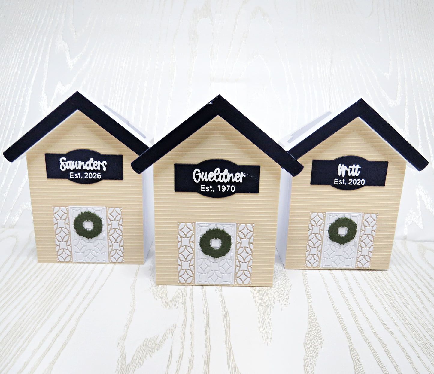 Personalized House Foaming Soap Bottle Holder – Custom Name and Established Year – 3D Printed Farmhouse Bath and Body Works Soap Dispenser Stand – Kitchen Sink Decor – Housewarming Wedding Anniversary Gift