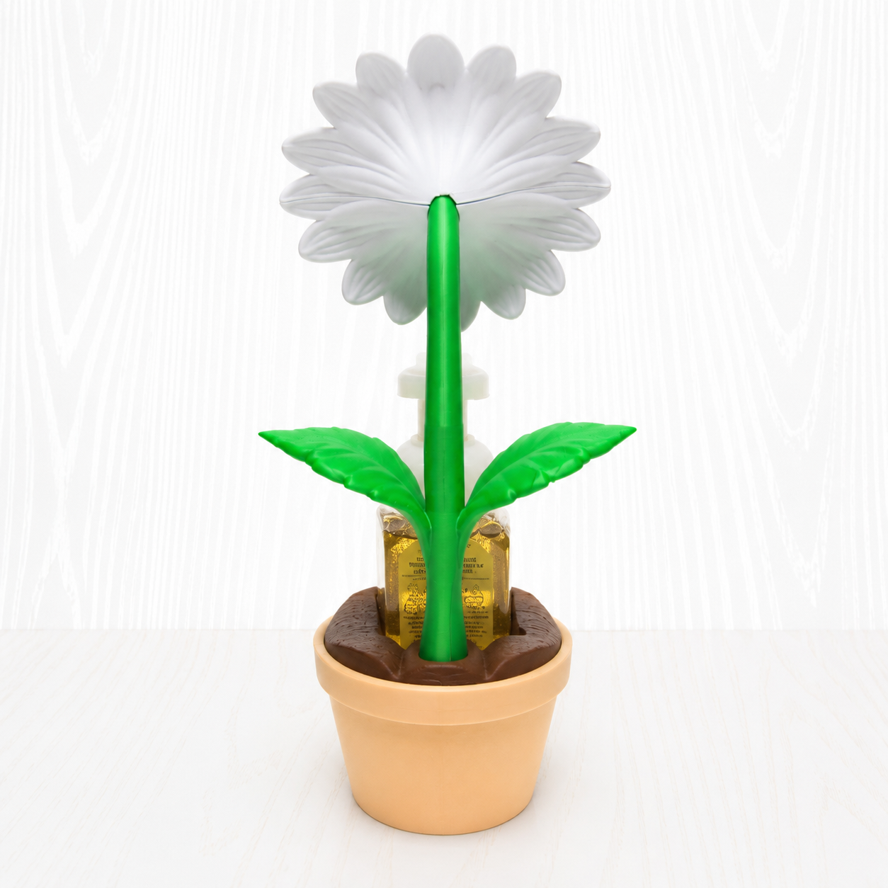 Daisy Flower Pot Foaming Soap Bottle Holder – Cute 3D Printed White Daisy in Terracotta Pot – Bath and Body Works Foaming Soap Dispenser Stand – Spring Floral Botanical Bathroom Kitchen Decor – Flower Garden Lover Gift