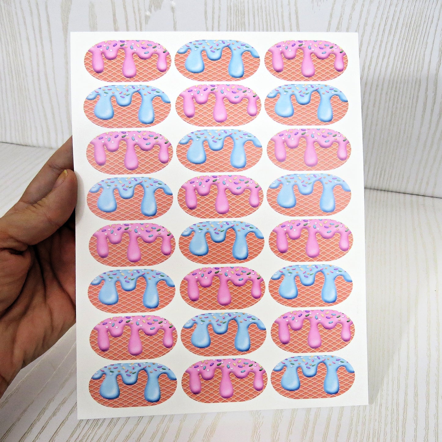 Sports Eye Drip Temporary Tattoo Strips - No Mess for Baseball Football Softball Fans on Game Day - Made in The USA Fast Application