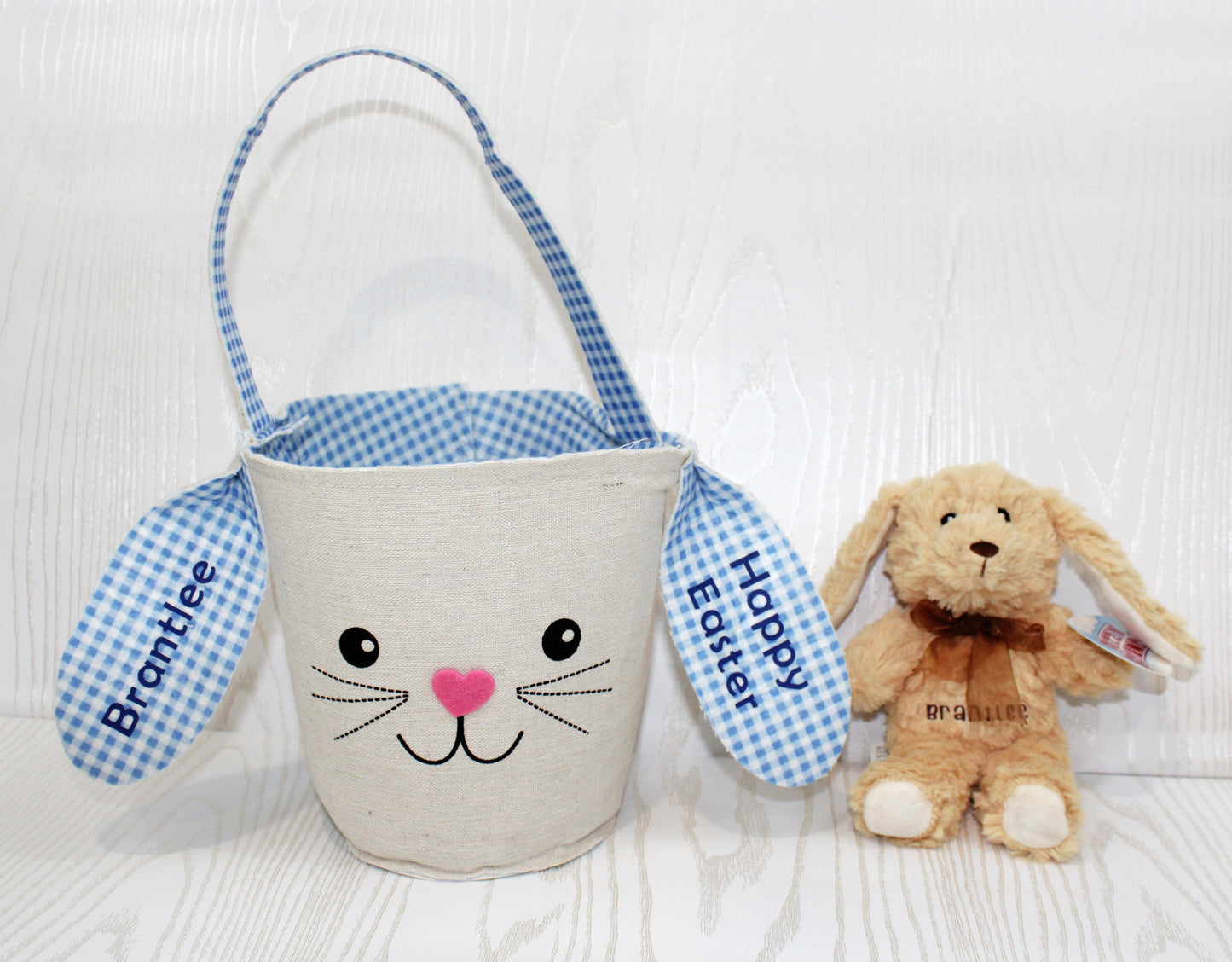 Personalized Easter Basket for the Kids - Spring Holiday Custom - Easter Basket Gift – Kids Gift – Home Decor - Stuffed Toy Basket Stuffer