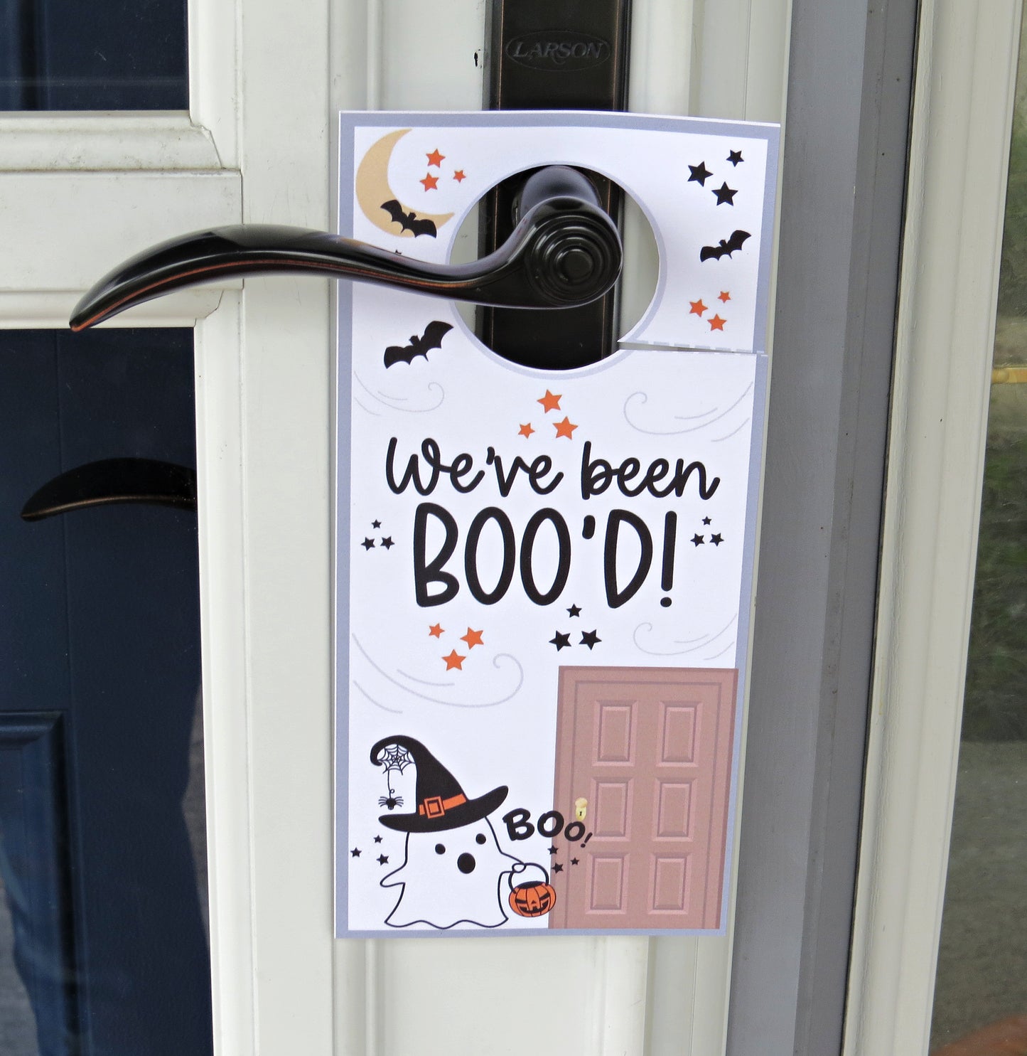 You've Been Boo'ed Halloween Treat Bags - Unique Halloween Game with Instructions Door Hanger and more - Just Add Candy Greeting Cards - Gift for Him Her Boy Girl Note