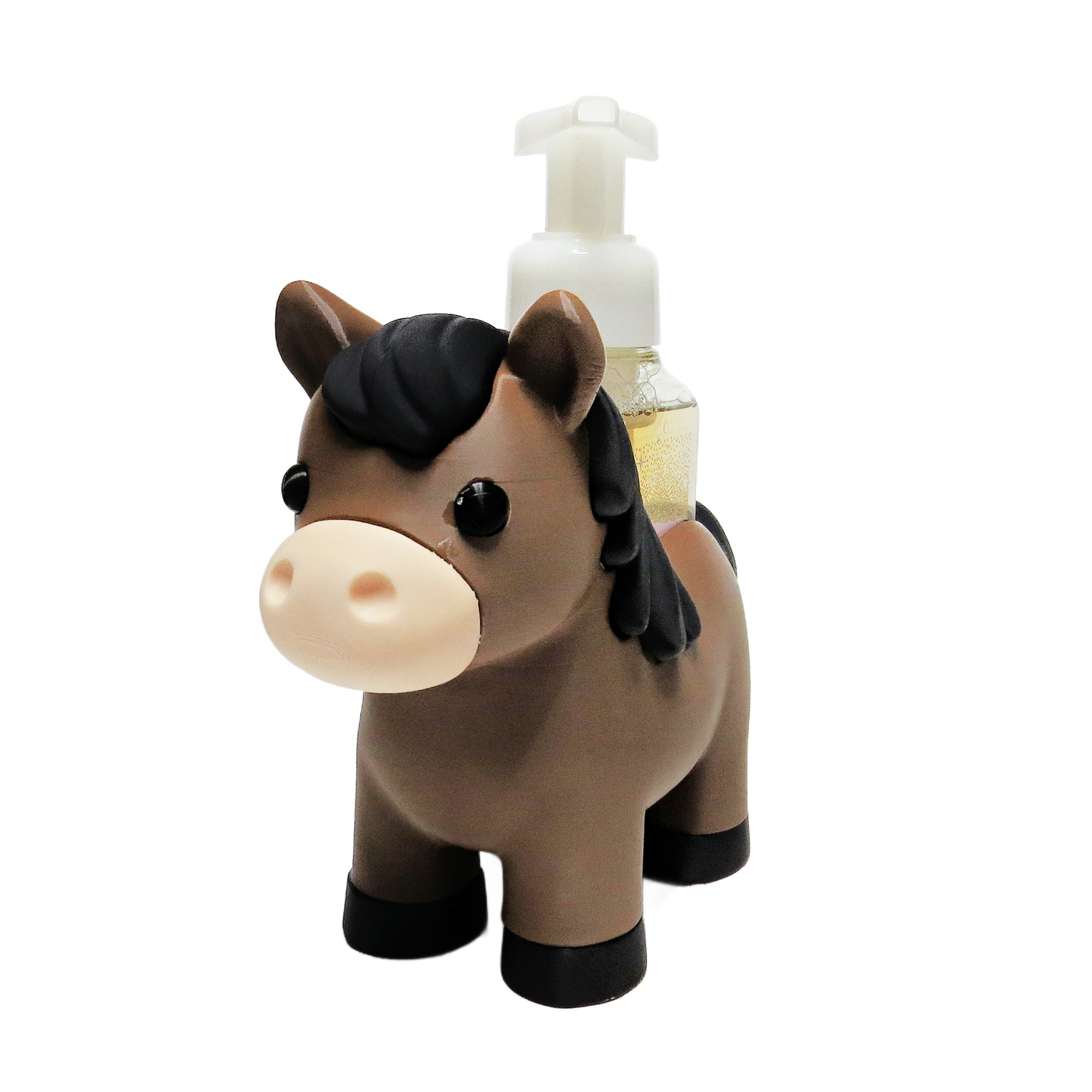 Horse Foaming Soap Holder - Farmhouse Bathroom Decor - Western Countertop Soa... - back of product