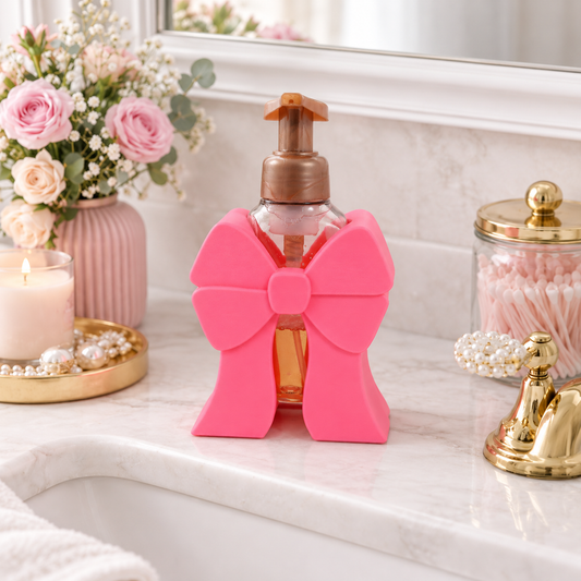 3D Printed Bath & Body Works Bow Soap Holder – Custom Color Sink Decor Organizer