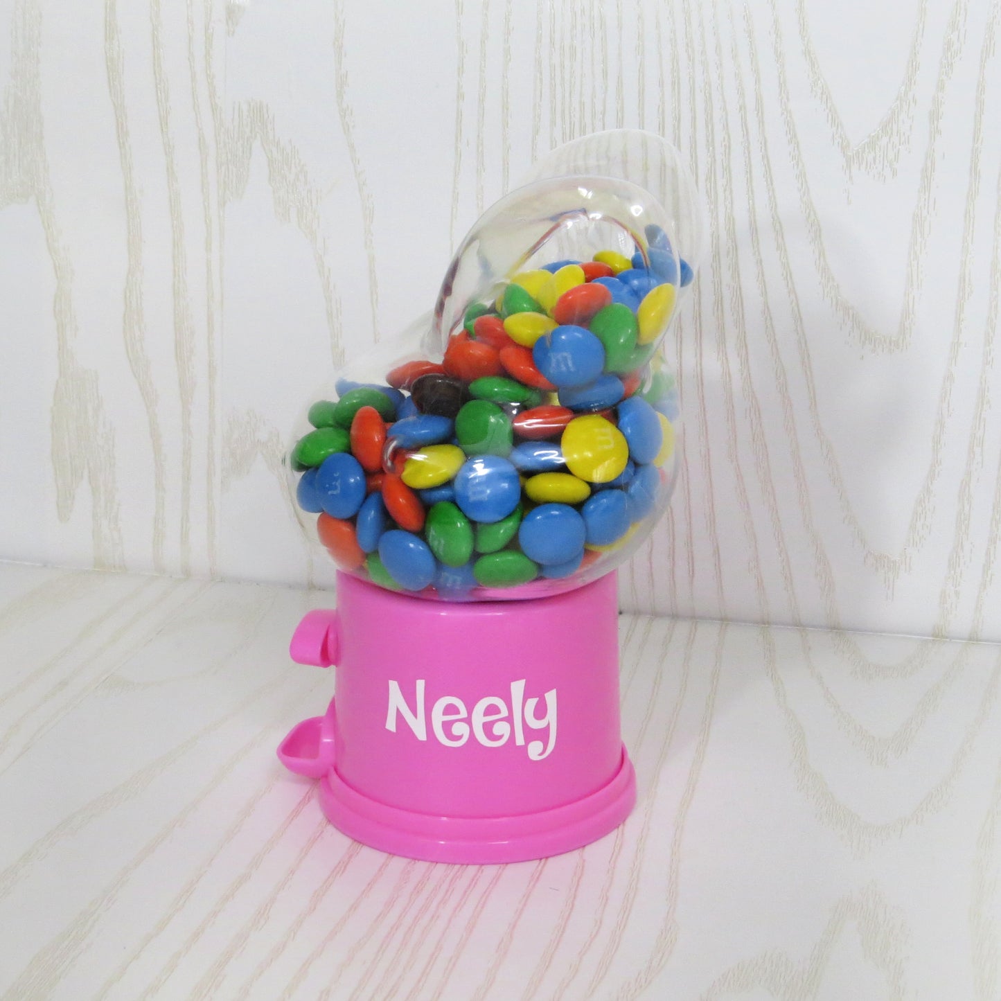 Personalized Candy Gumball Machine Easter Gift for Kids - Custom Gift with Name - Easter Egg Basket Gift