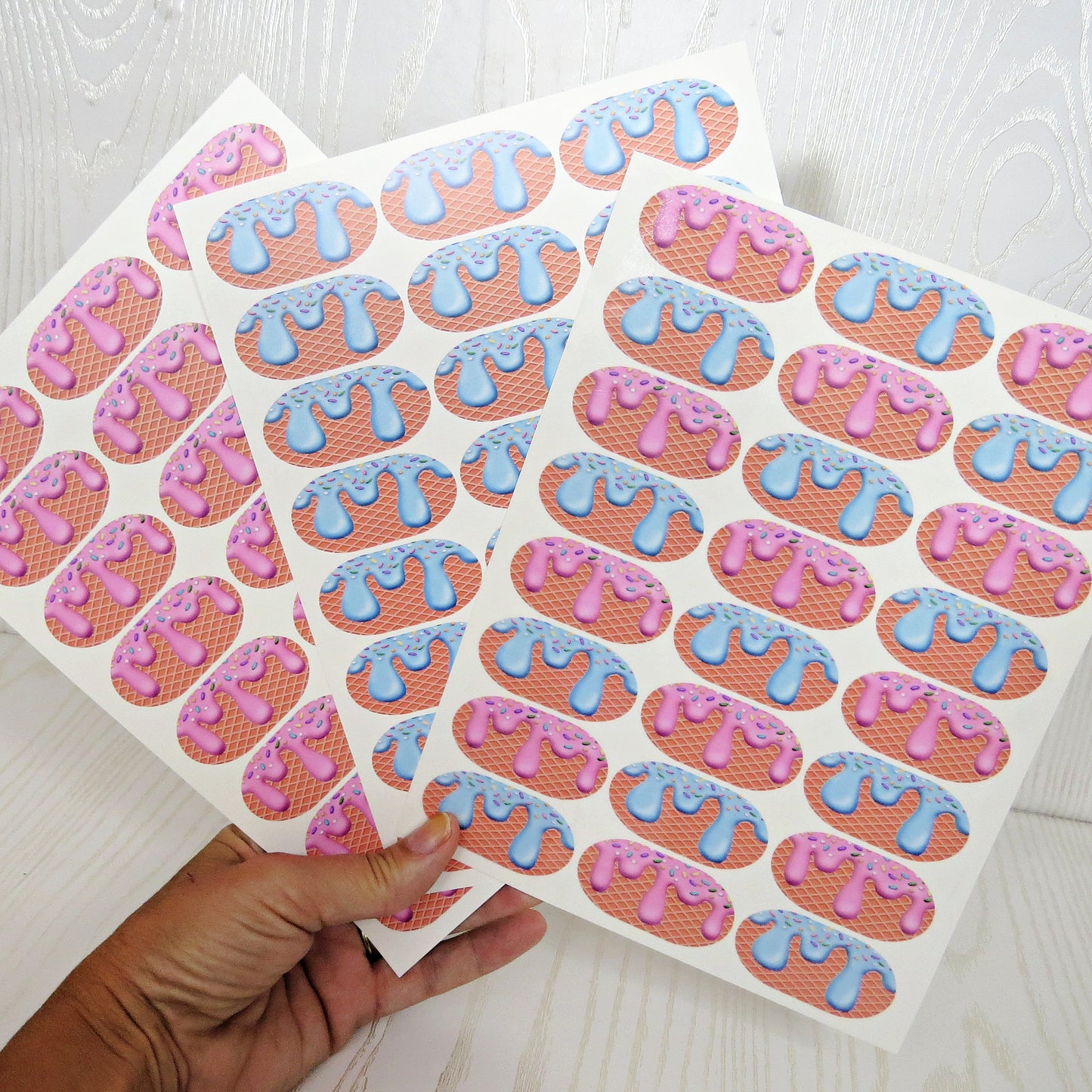 Sports Eye Drip Temporary Tattoo Strips - No Mess for Baseball Football Softball Fans on Game Day - Made in The USA Fast Application
