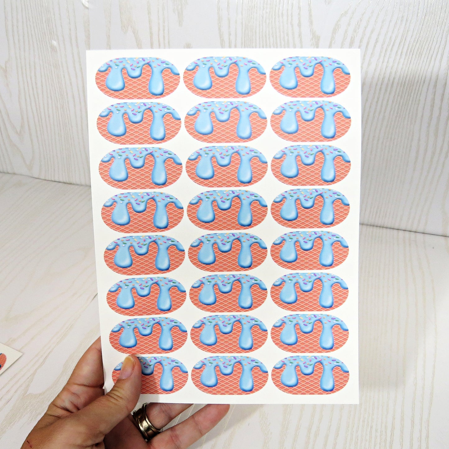 Sports Eye Drip Temporary Tattoo Strips - No Mess for Baseball Football Softball Fans on Game Day - Made in The USA Fast Application