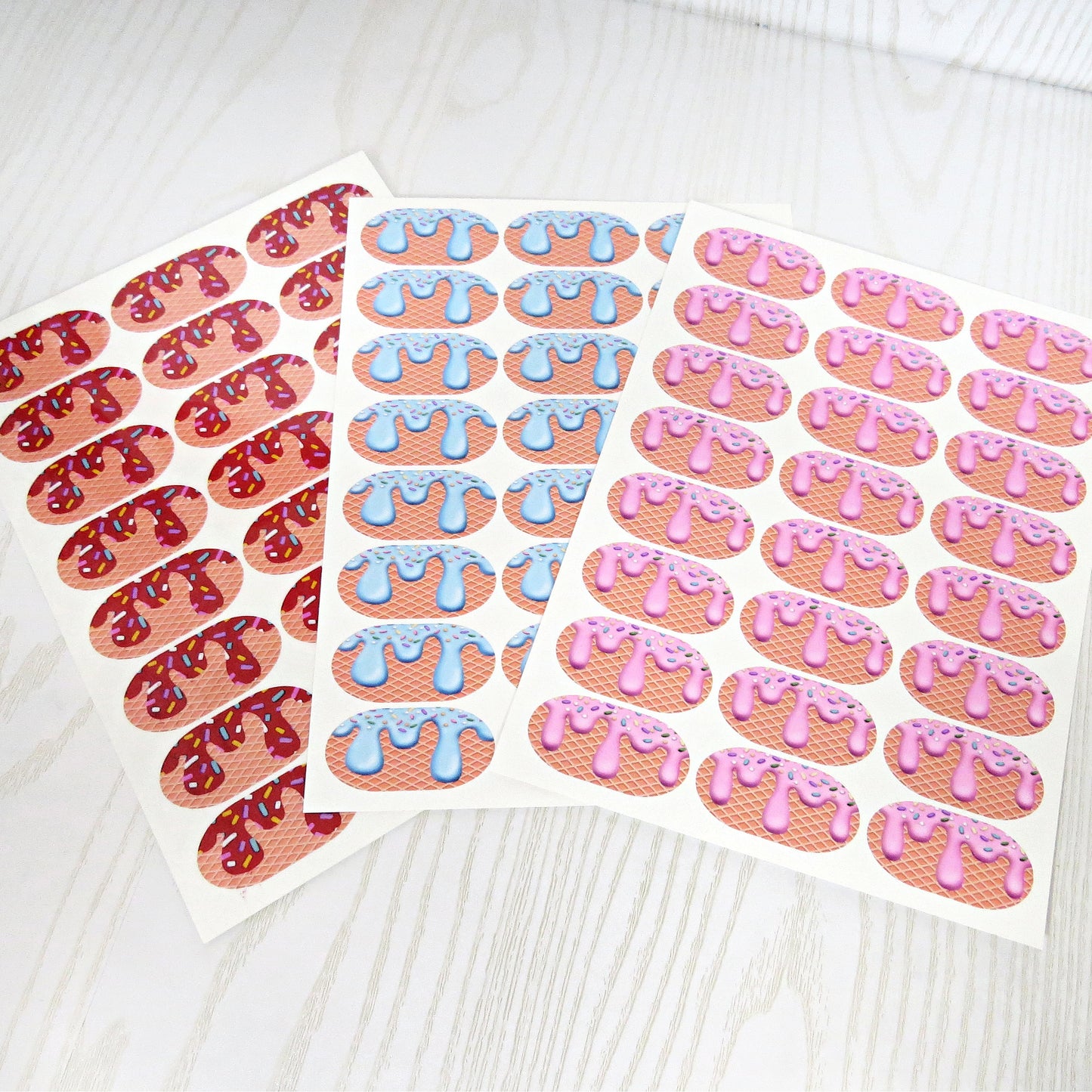 Sports Eye Drip Temporary Tattoo Strips - No Mess for Baseball Football Softball Fans on Game Day - Made in The USA Fast Application