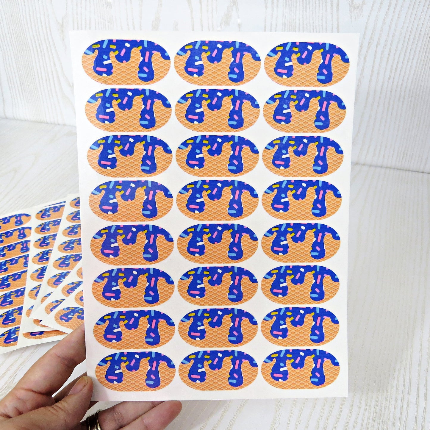 Sports Eye Drip Temporary Tattoo Strips - No Mess for Baseball Football Softball Fans on Game Day - Made in The USA Fast Application