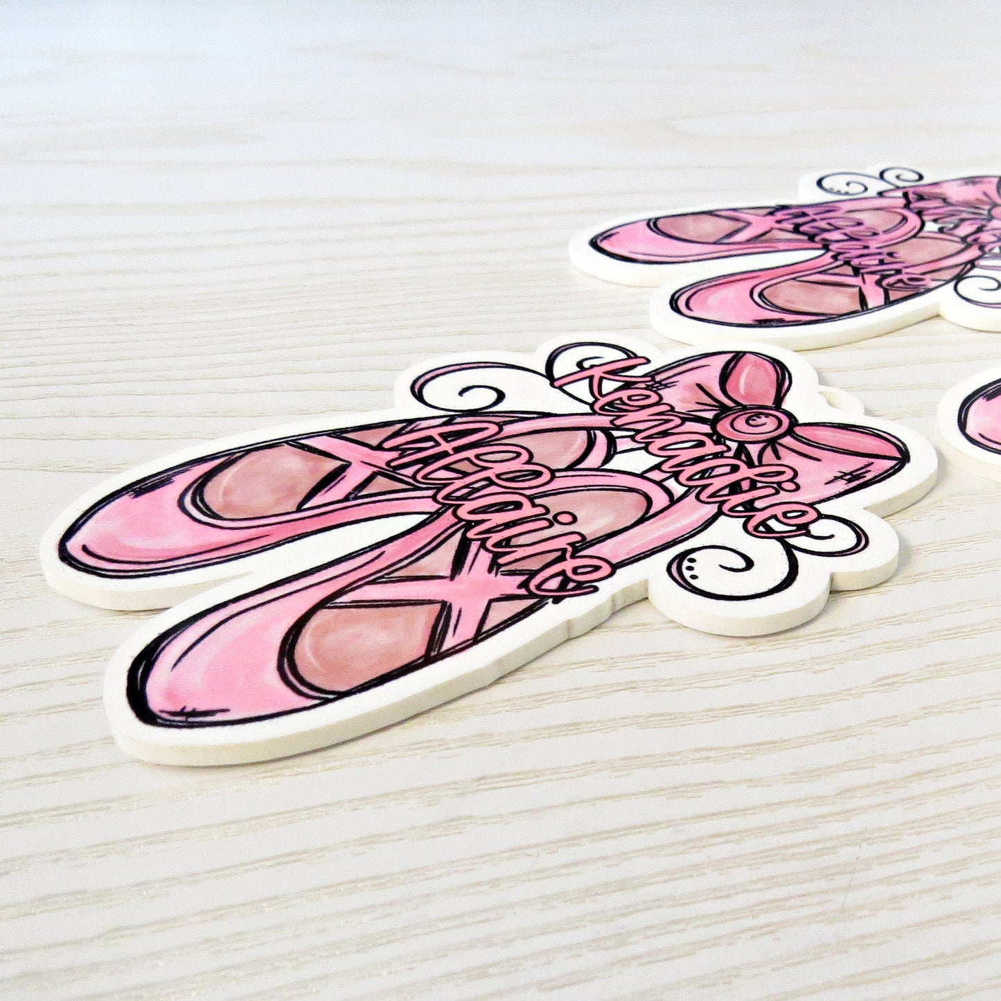 Personalized Ballet Bag Tag – Custom Dance Backpack Keychain with Name