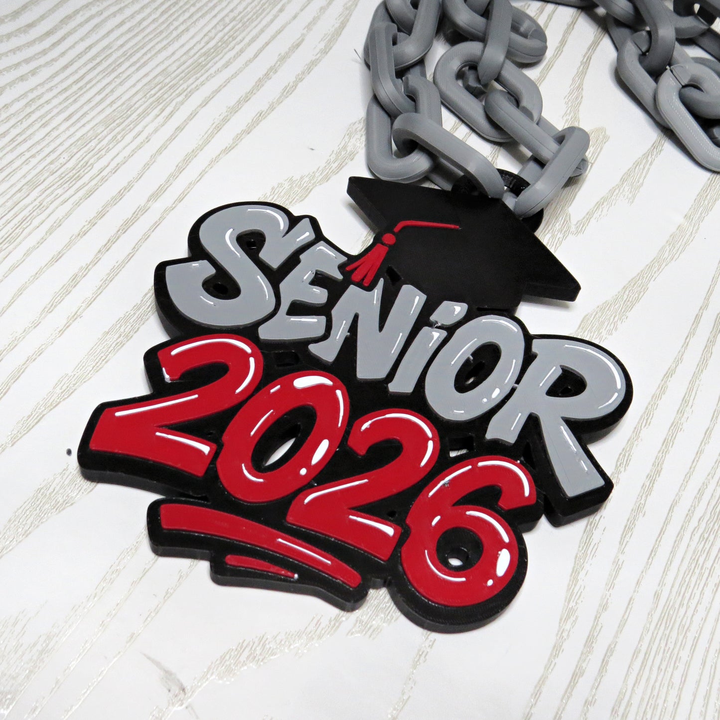 Senior 2026 Hype Chain - Custom School Color Spirit Necklace