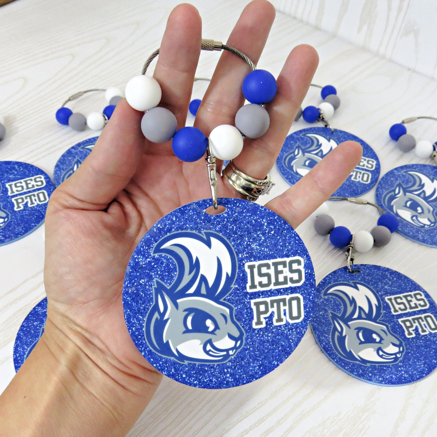 Olentangy Indian Springs Elementary School PTO Bag Tag - Custom Keychain