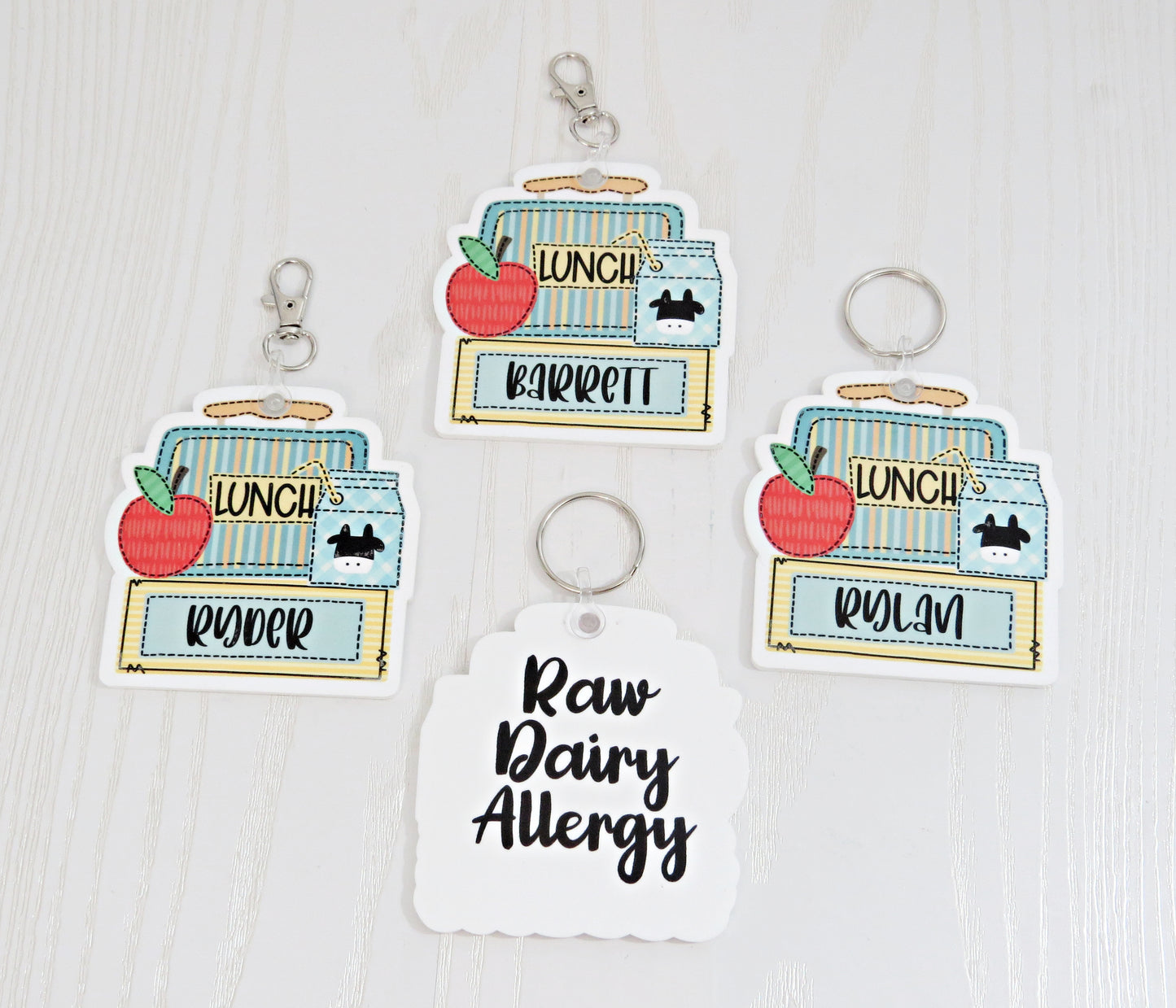 Personalized Lunch Box Bag Tag – Custom Name Back to School Accessory