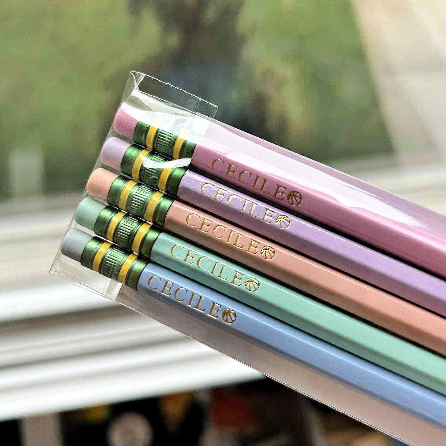 Custom Personalized Pencils Set – Let's Start the Year off Write! Pastel #2 Pencils with Name – Laser Foil Stamped – Teacher Gift, Back to School Supplies, Kids, Students, or Personal Use
