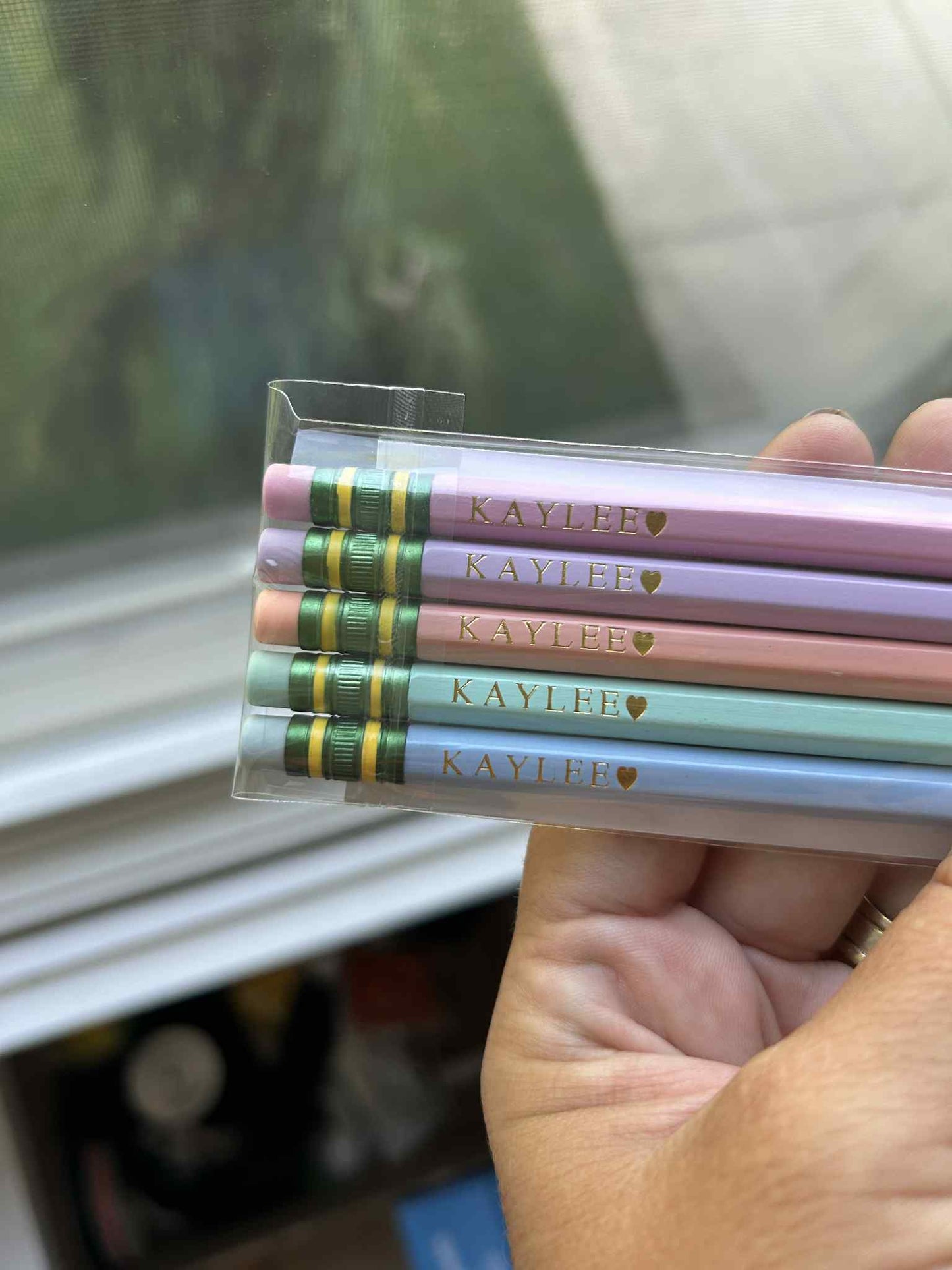 Custom Personalized Pencils Set – Let's Start the Year off Write! Pastel #2 Pencils with Name – Laser Foil Stamped – Teacher Gift, Back to School Supplies, Kids, Students, or Personal Use