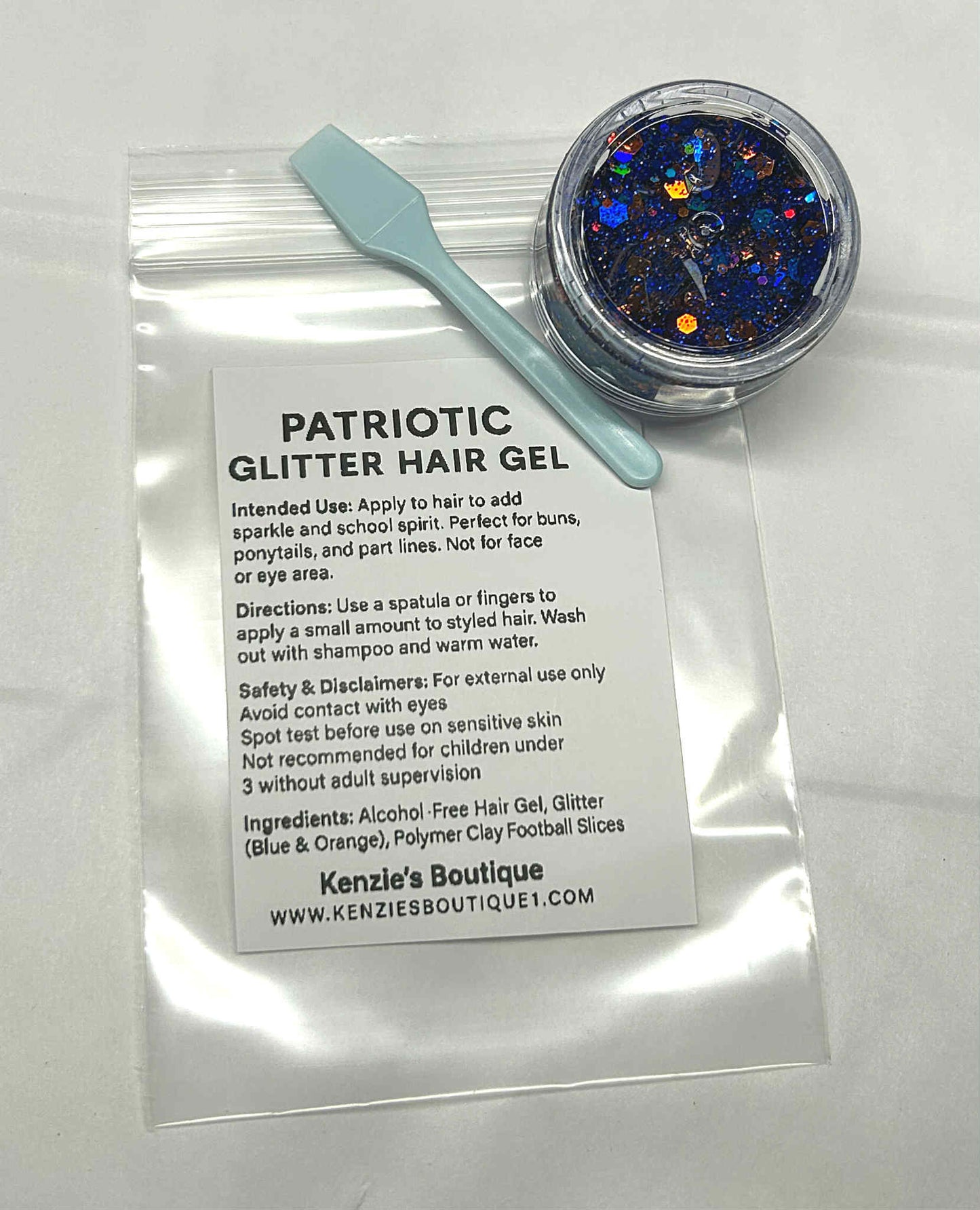 Glitter Hair Gel – Choose Your Custom Sparkle Colors for Spirit Days Festivals and Parties