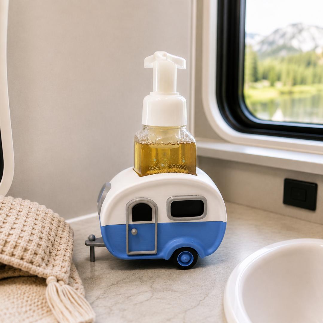 Camper Soap Holder โ RV Bathroom Decor & Sink Organizer