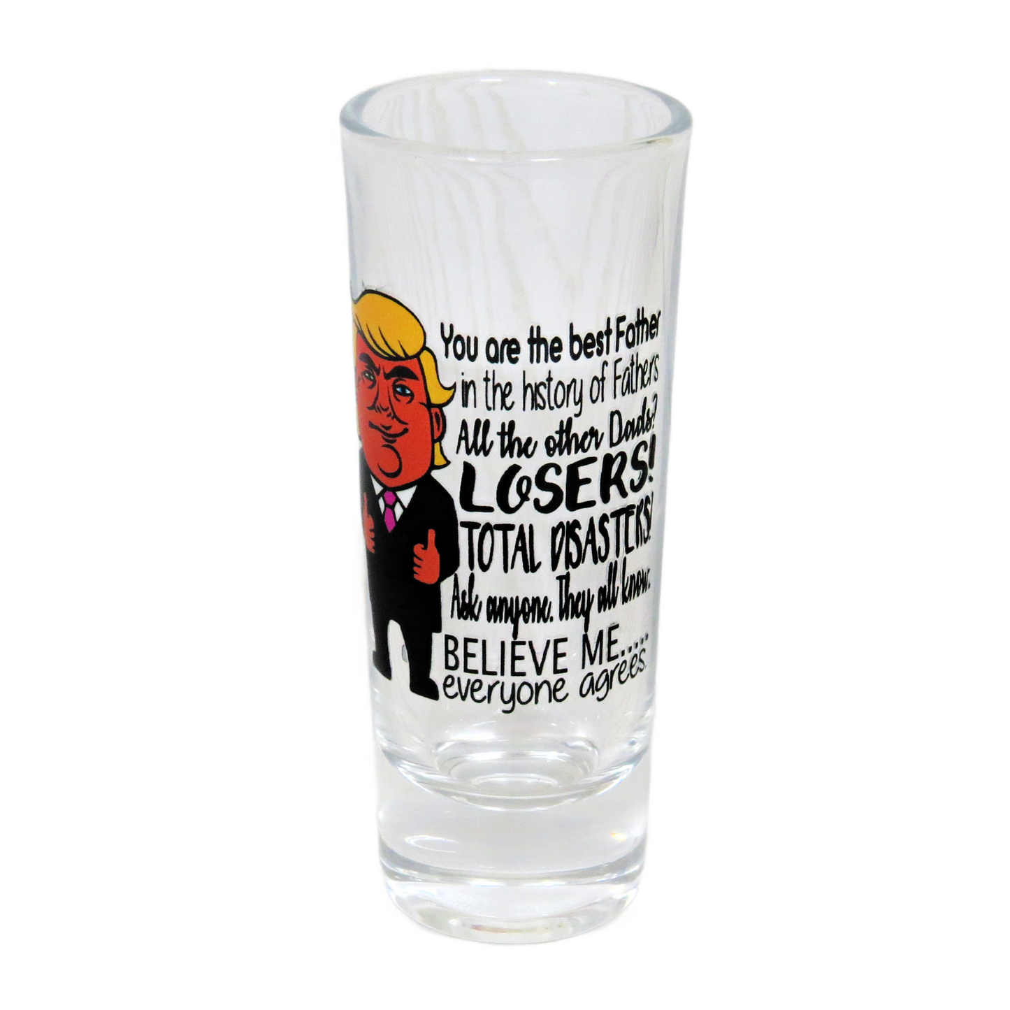 Best Dad Ever All the Other Losers Shot Glass from Kids Son Daughter - Father's Day Funny Drinking Gift for Men 2 Ounce