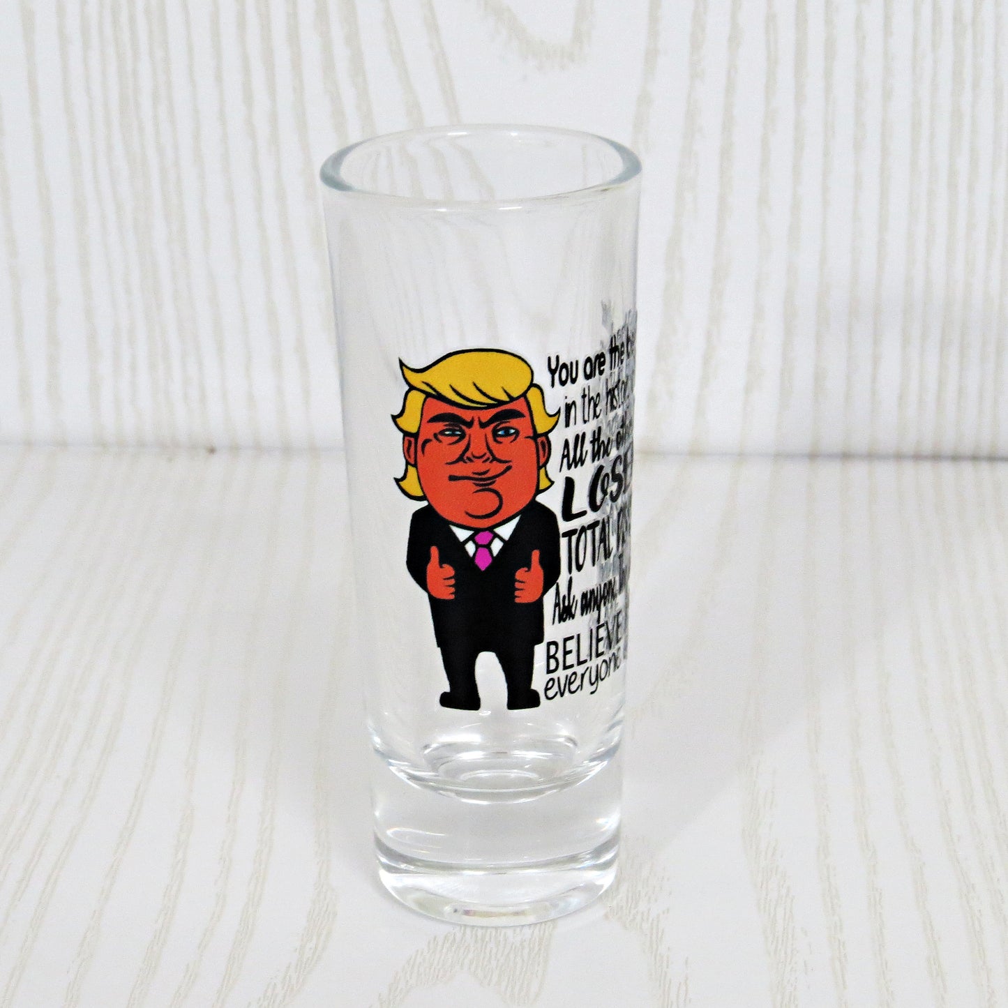 Best Dad Ever All the Other Losers Shot Glass from Kids Son Daughter - Father's Day Funny Drinking Gift for Men 2 Ounce