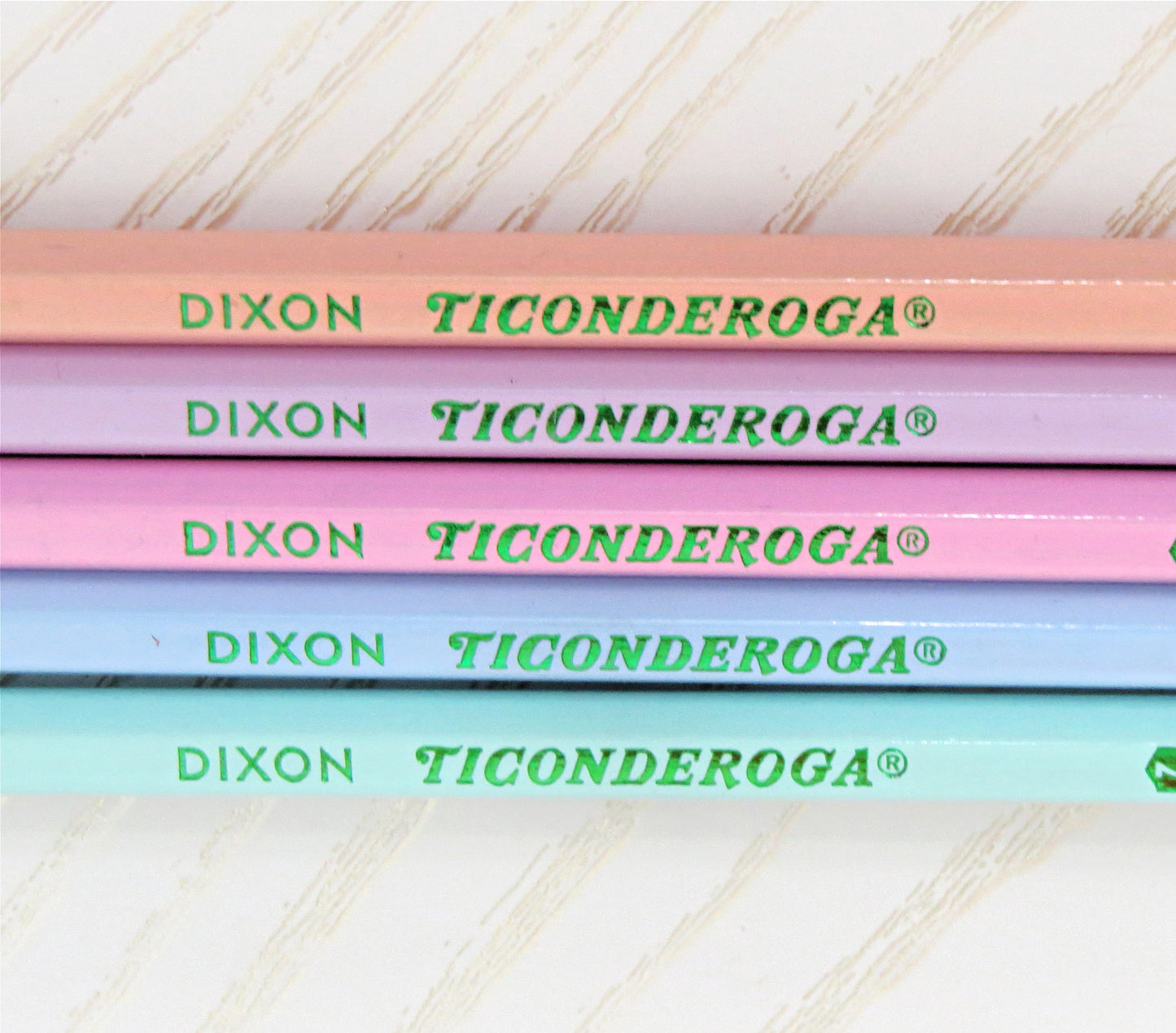 Custom Personalized Pencils Set – Let's Start the Year off Write! Pastel #2 Pencils with Name – Laser Foil Stamped – Teacher Gift, Back to School Supplies, Kids, Students, or Personal Use