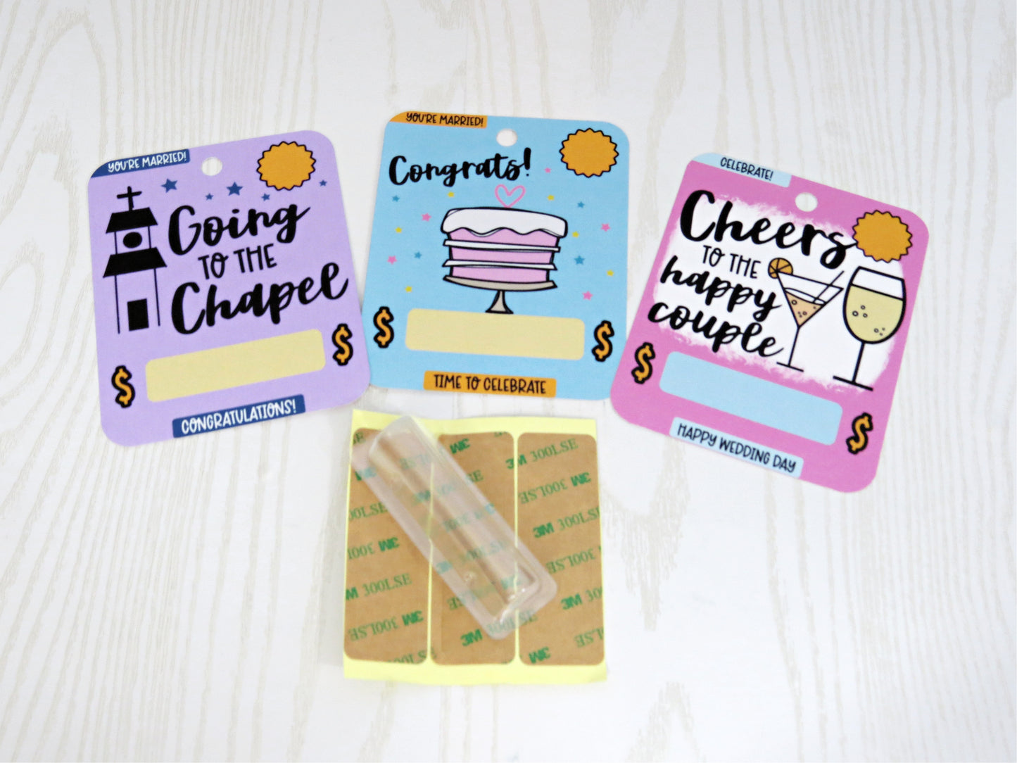 Wedding Couple Money Card with Plastic Dome - Bridal Shower Appreciation Gift Card - Unique Money Holder for Cash Gift for Bachelorette Party - Humor Cash Gift for Him Her - Reception