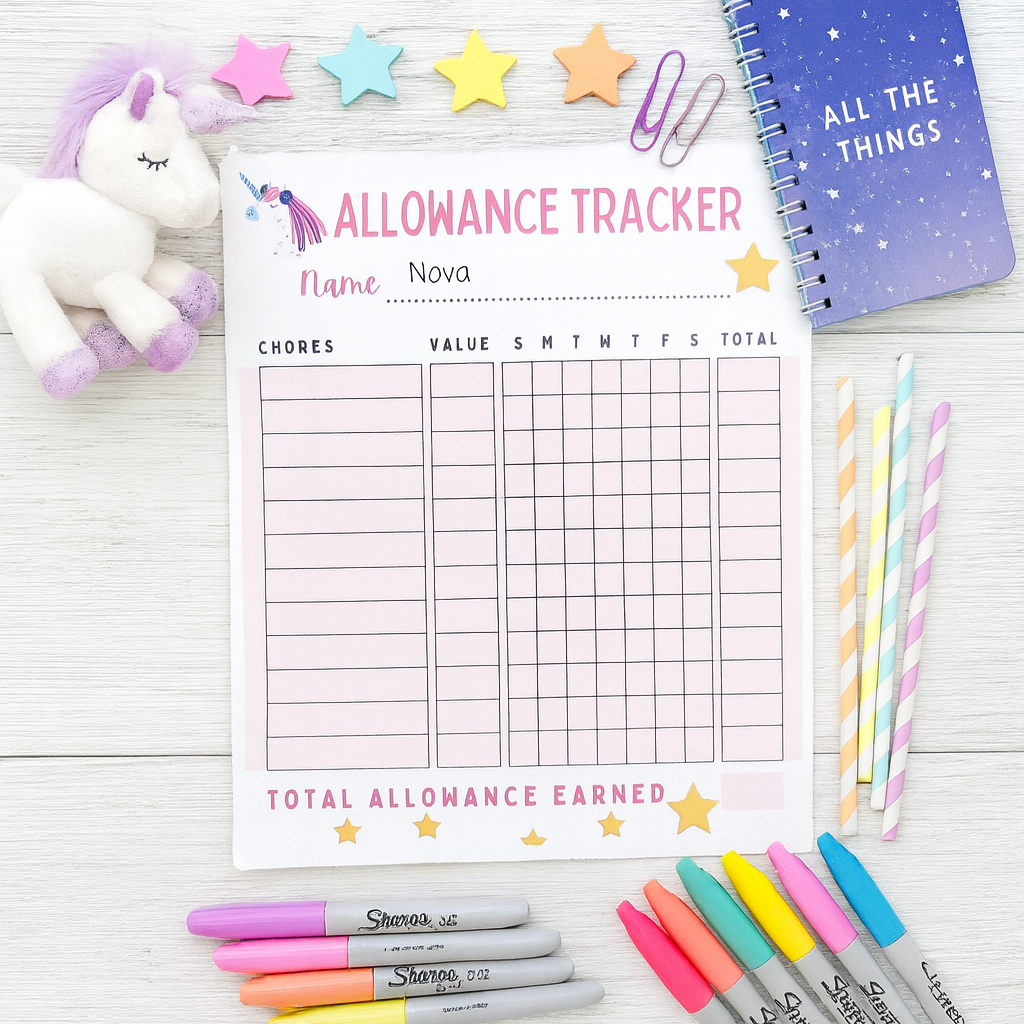 kids-weekly-allowance-tracker-chart-colorful-chore-list-money-learning-pad-budget-reward-system-for-children