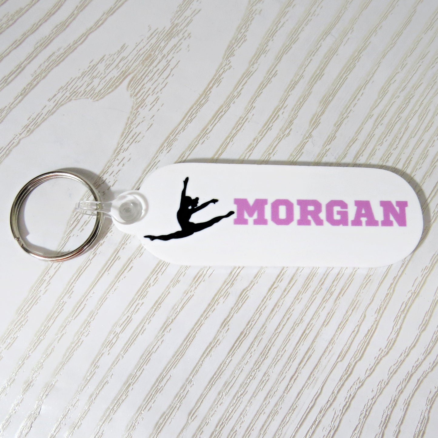 personalized-dance-keychain-custom-name-tag-dancer-gift-ballet-team-accessory-handmade-boutique-sports-keychain