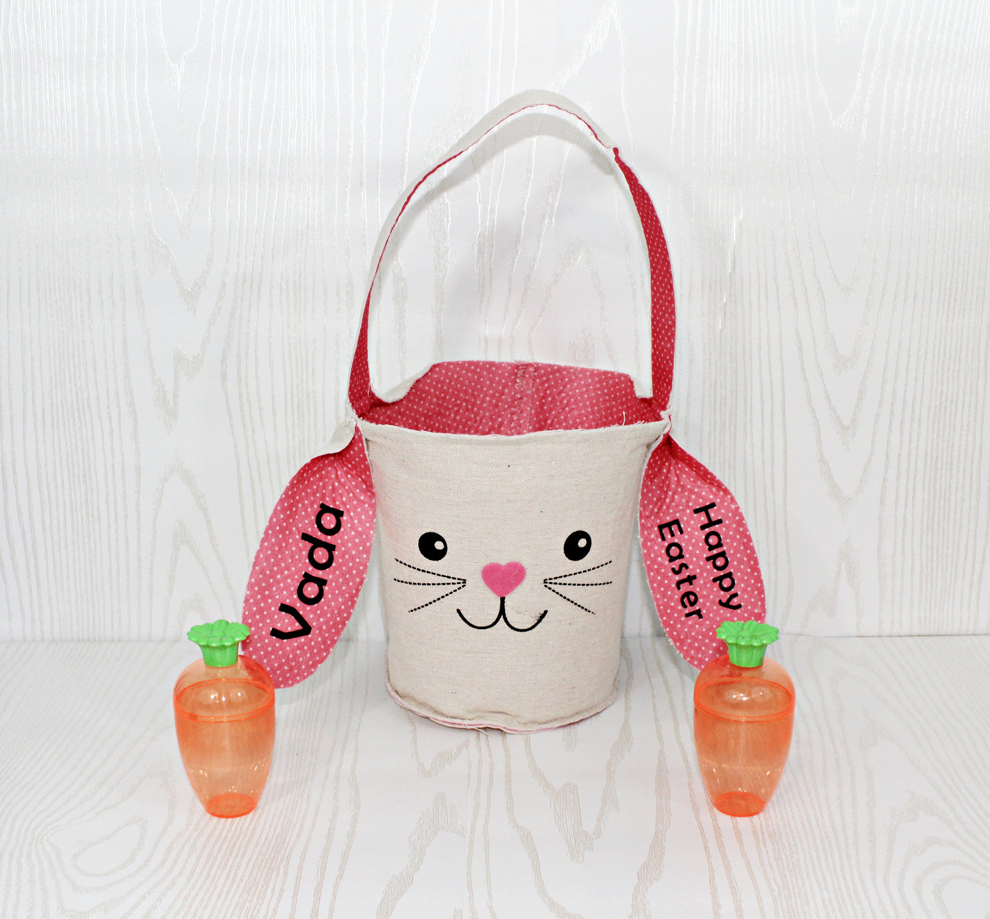 Personalized Easter Basket for the Kids - Spring Holiday Custom - Easter Basket Gift – Kids Gift – Home Decor - Stuffed Toy Basket Stuffer