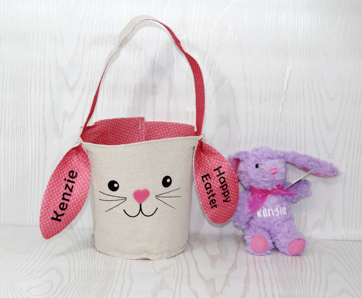 Personalized Easter Basket for the Kids - Spring Holiday Custom - Easter Basket Gift – Kids Gift – Home Decor - Stuffed Toy Basket Stuffer
