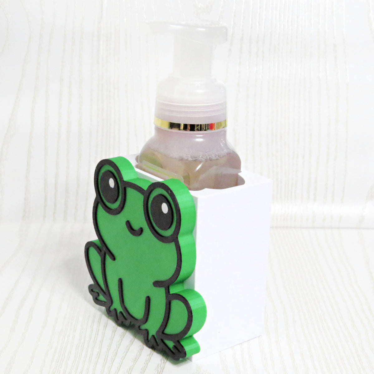 Frog Foaming Soap Holder — Bath and Body Works Compatible Cute Animal Bathroom Decor Stand