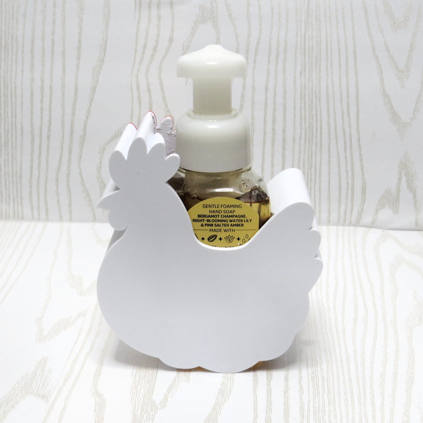 Chicken Foaming Soap Holder – Farmhouse Hen Bathroom & Kitchen Decor