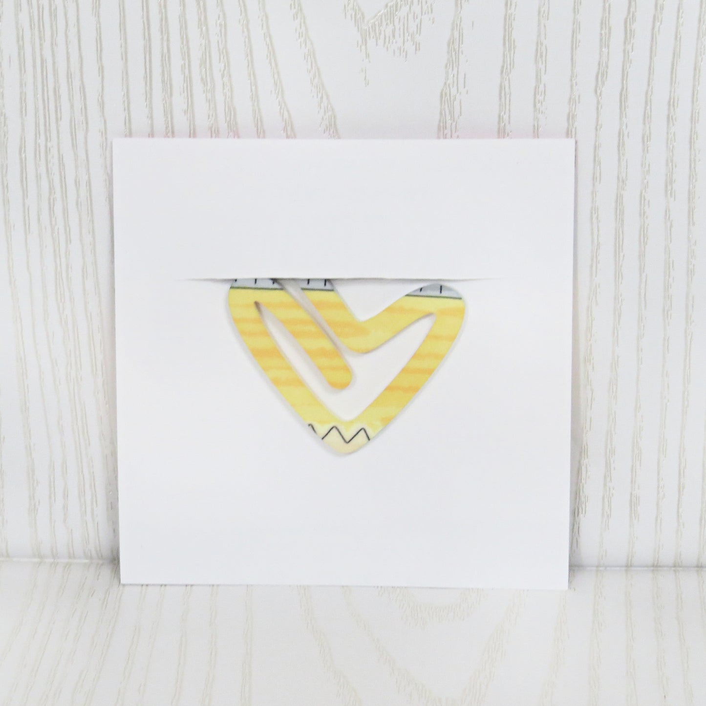 Kenzie's Boutique Handmade Teacher Personalized Oversized Heart Paperclip - Pencil Themed Back to School Gift - Kids Supplies - Appreciation from Student Custom White - Must Haves Essentials for Classroom