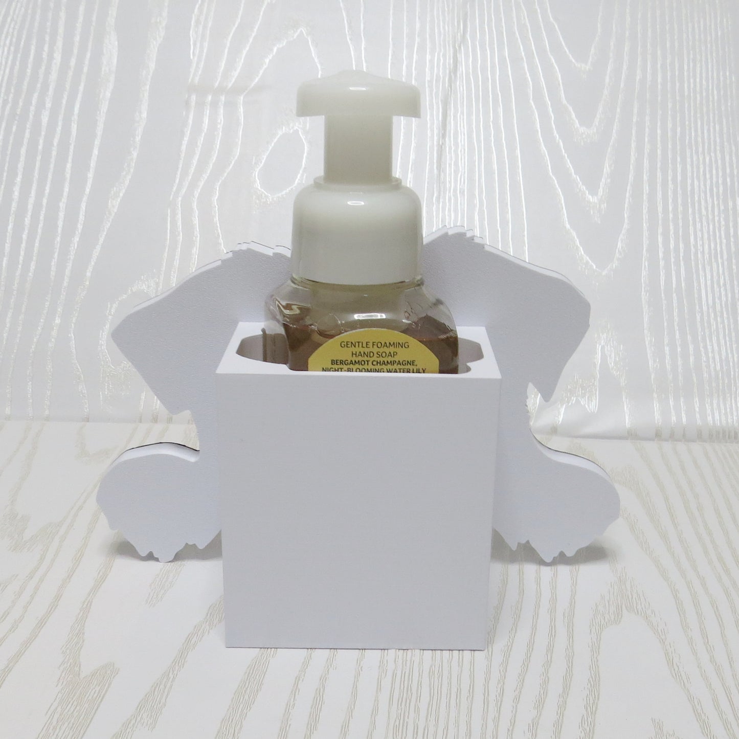 Pug Foaming Soap Holder – 3D Printed Black and White Peeking Pug Face – BBW Compatible