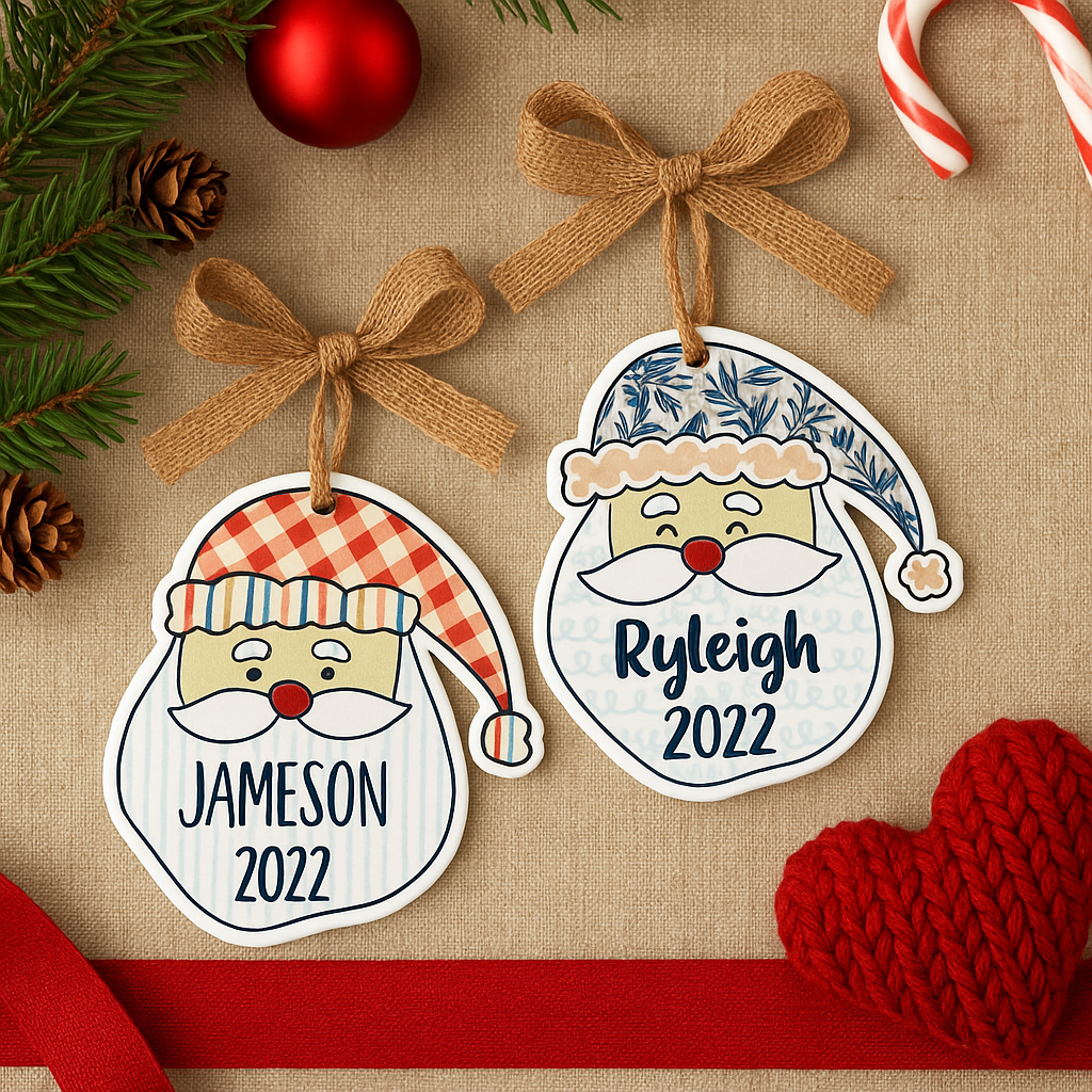 personalized-santa-hat-christmas-ornaments-with-names-custom-holiday-decor-with-bows
