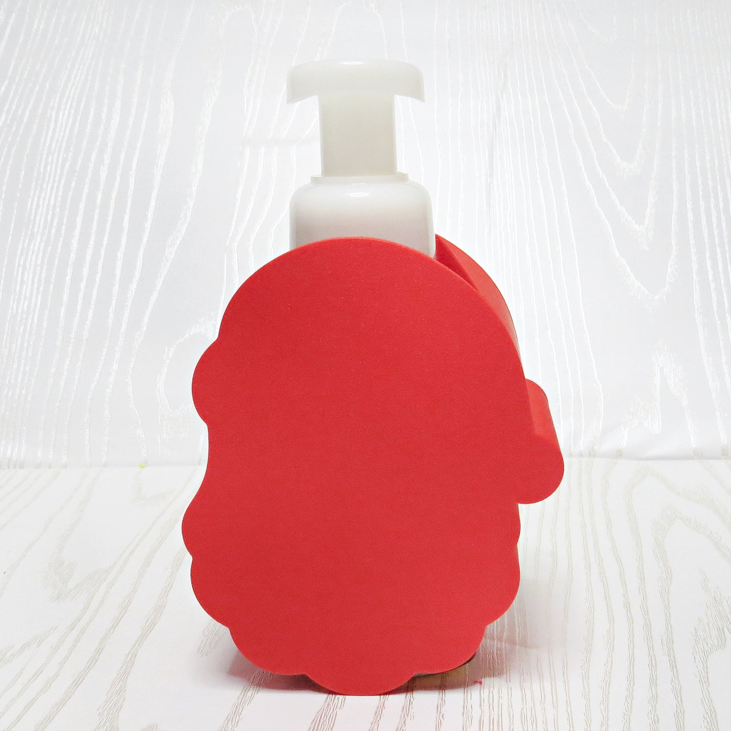 Cool Santa Bubblegum Foaming Soap Bottle Holder – Funny 3D Printed Santa with Heart Sunglasses and Pink Bubblegum Bubble – Bath and Body Works Foaming Soap Dispenser Stand – Whimsical Holiday Christmas Bathroom Kitchen Decor – Unique Funny Christmas Gift