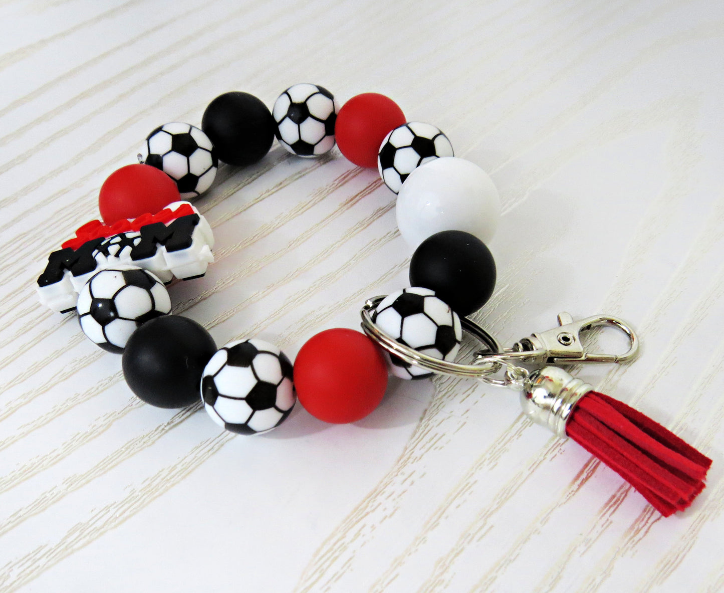 side angle soccer mom wristlet you choose colors coach team