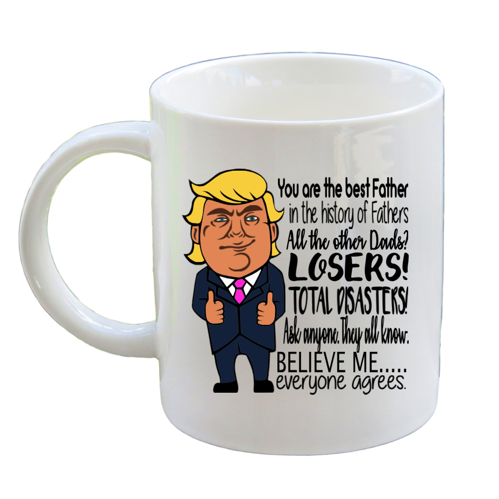 Best Dad Ever All the Other Losers Coffee Mug from Kids Son Daughter - Father's Day Funny Gift for Men 15 Ounce