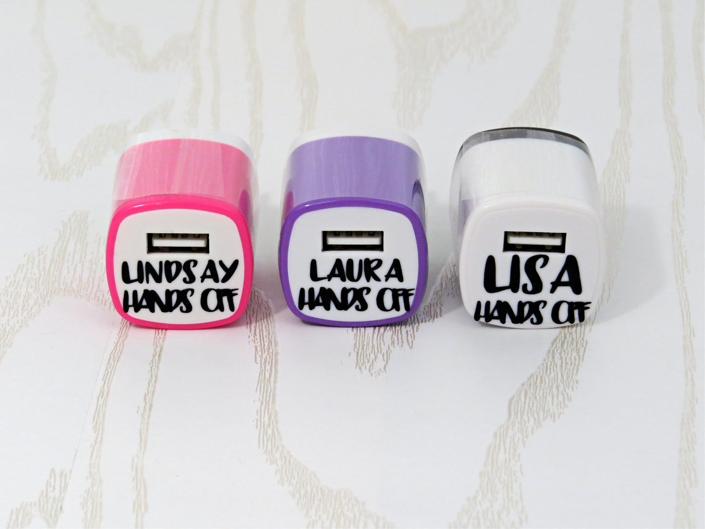 Personalized Cell Phone Charger - Wall Charger - Custom iPad Charger - iPad Wall Charger