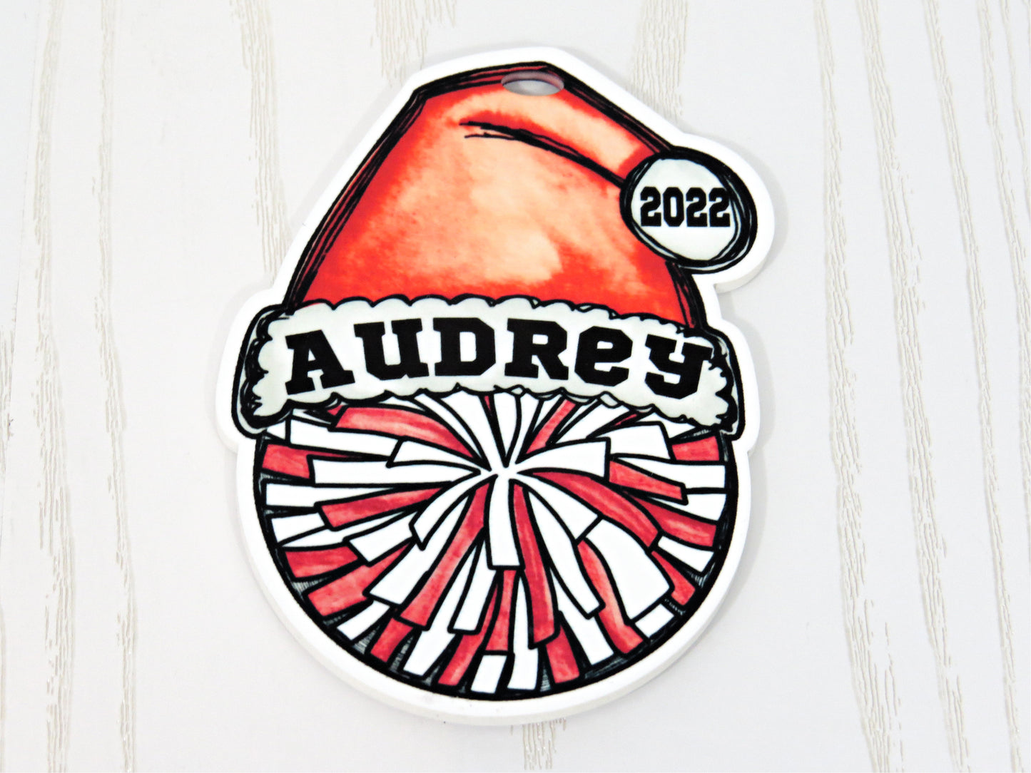 Personalized Sports Christmas Ornament – Santa Hat Holiday Keepsake