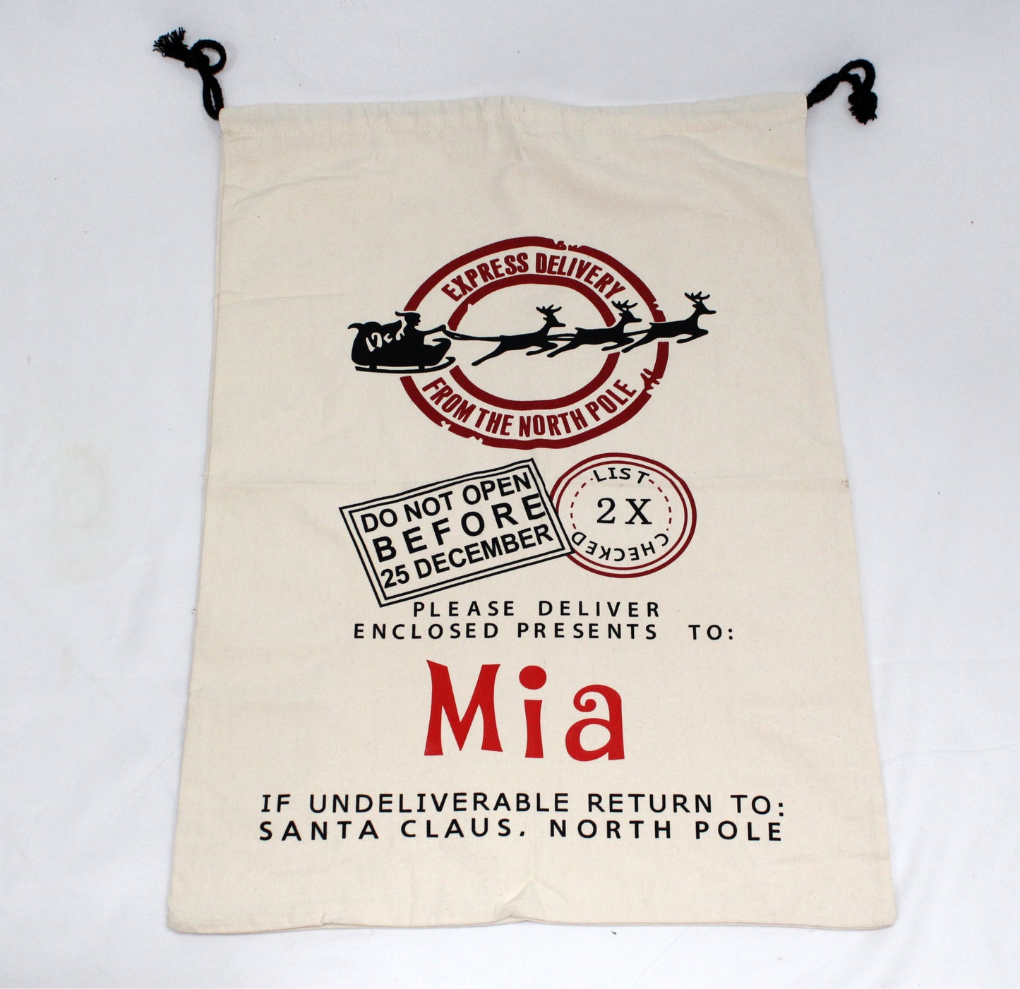 Personalized Santa Sack – XL Christmas Gift Bag