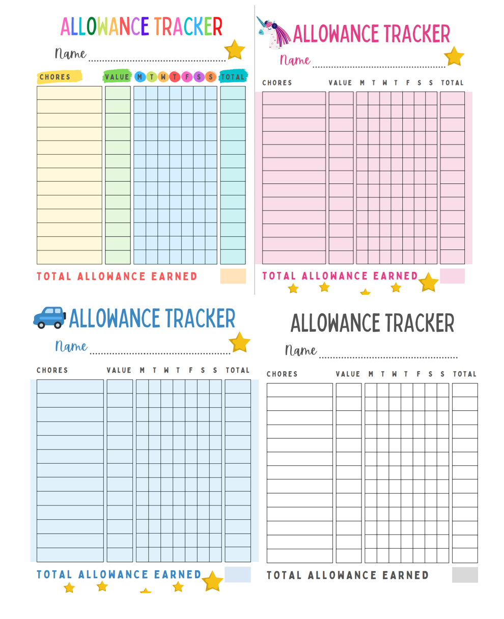 Personalized Kids Allowance Tracker Notepad – Fun Chore Chart Pad for Weekly Money Management