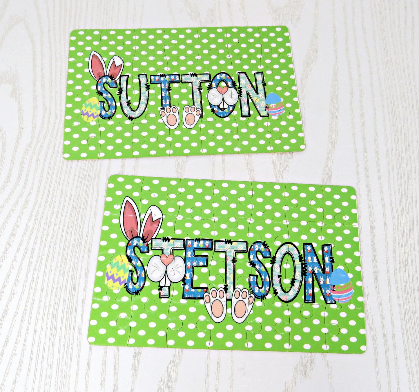 Easter Basket Personalized Puzzle - Custom Puzzle - Cute Holiday Gift - Personalized Puzzle Kids - Name Puzzle - 24 48 120 pieces