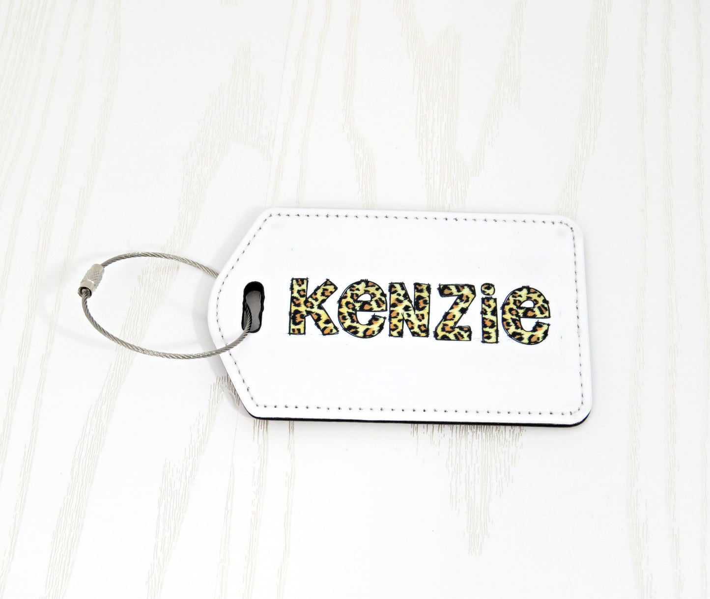 Luggage Tag Personalized - Faux Leather - Personalized Gift - Luggage Accessory - Custom Luggage
