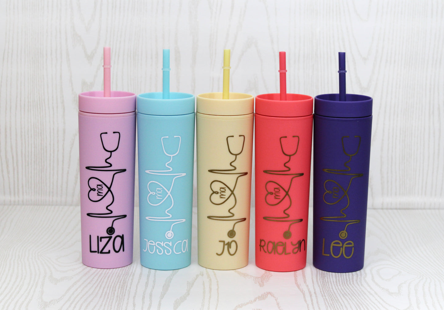 Nurse Tumbler Personalized - Nurse Tumbler with Straw - Gift for Nurse - Personalized Cup for Nurse