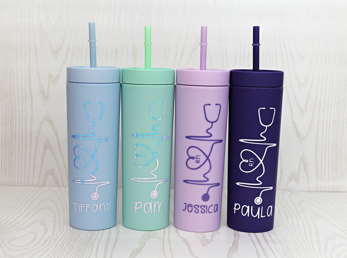 Nurse Tumbler Personalized - Nurse Tumbler with Straw - Gift for Nurse - Personalized Cup for Nurse
