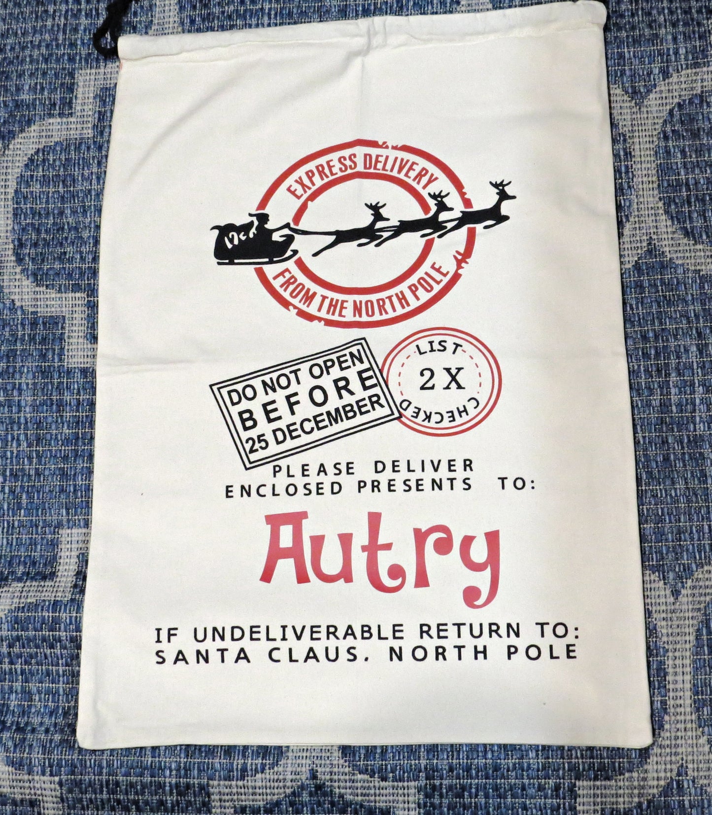 Personalized Santa Sack – XL Christmas Gift Bag