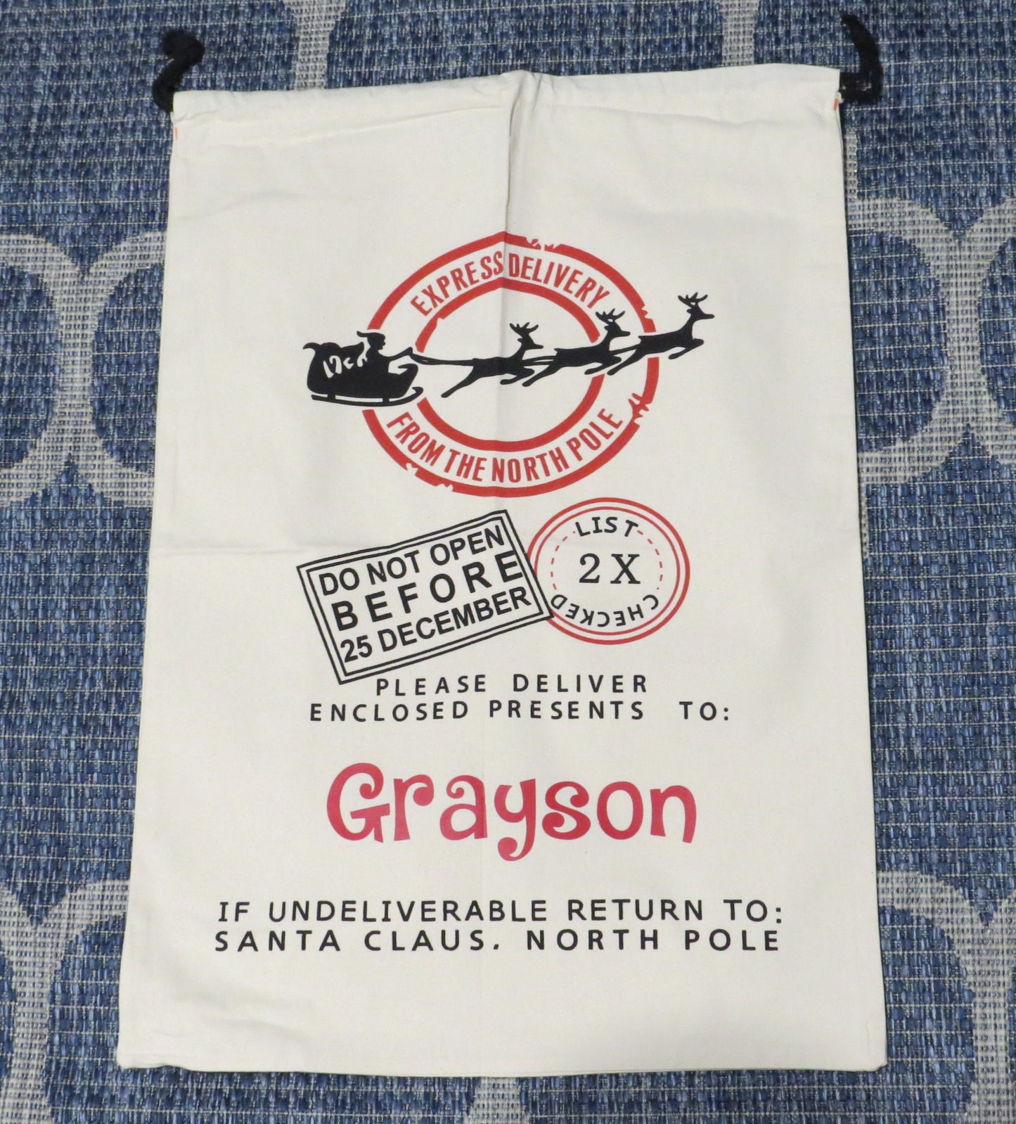 Personalized Santa Sack – XL Christmas Gift Bag