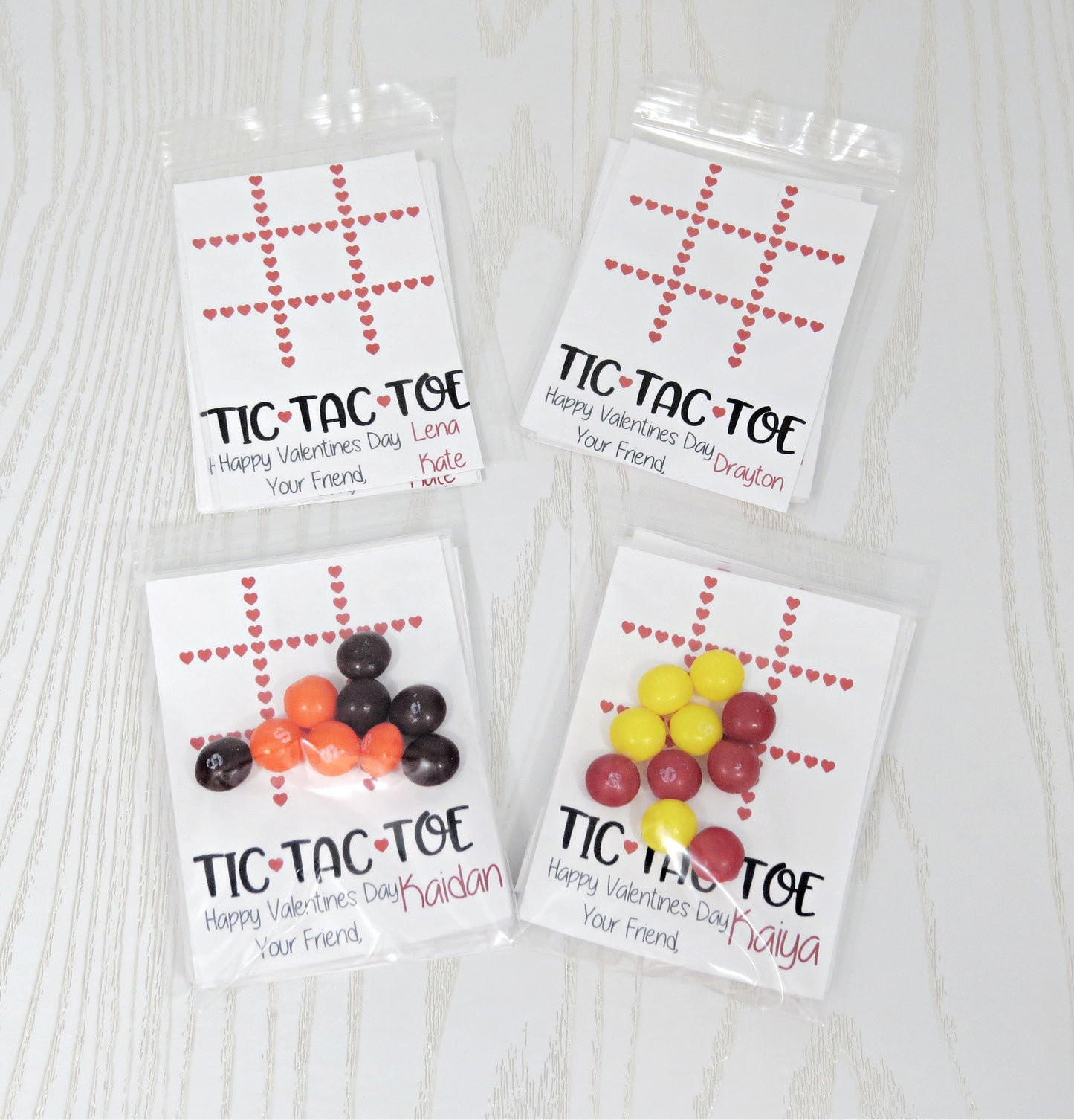 Valentine Tic-Tac-Toe Cards – Classroom Exchange Game with Heart Grid