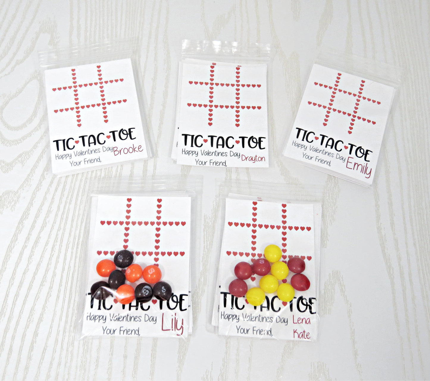 Valentine Tic-Tac-Toe Cards – Classroom Exchange Game with Heart Grid