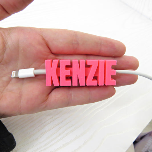 personalized-3d-printed-name-cord-holder-usb-cable-organizer-pink